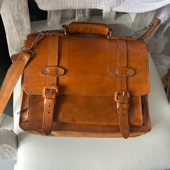 Tan Leather vintage Bag